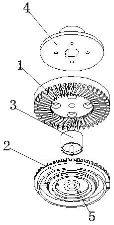 一种磨砂轮花叶磨盘固定装置